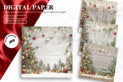 Christmas Scene Background Winter Snow Wallpaper Backdrop_9 Product Image 1