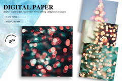 green glitter Background Wallpaper Sparkles Digital Paper_6 Product Image 1