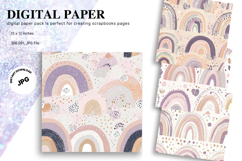 Rainbow Sky Cloud Background Nursery Decor Wallpaper_3 Product Image 1