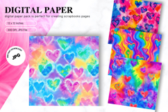 Rainbow Tie dye Texture Background Wallpaper Digital Paper61 Product Image 1