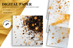gold glitter Background Wallpaper Sparkles Digital Paper_17 Product Image 1