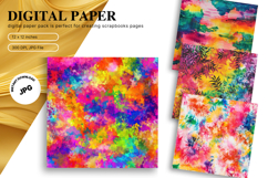 Rainbow Tie dye Texture Background Wallpaper Digital Paper90 Product Image 1