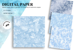 Blue Snowflake Bokeh Sparkle Christmas Background Backdrop Product Image 1