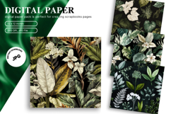 Tropical Leaves Background Monstera Wallpaper Backdrop_4 Product Image 1
