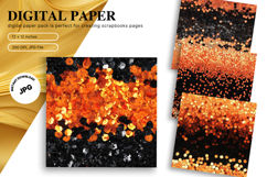 gold glitter Background Wallpaper Sparkles Digital Paper_8 Product Image 1