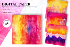 Rainbow Tie dye Texture Background Wallpaper Digital Paper91 Product Image 1