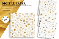Gold Snowflake Bokeh Sparkle Christmas Background Backdrop Product Image 1