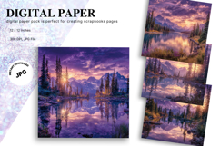 Snow Forest Background Christmas Pine Tree Wallpaper_13 Product Image 1