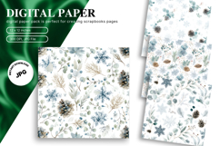 Christmas Ornament Background Seamless Pattern Gift Wrap_33 Product Image 1