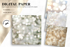 Gold Bokeh Sparkle Glitter Background Digital Paper_5 Product Image 1
