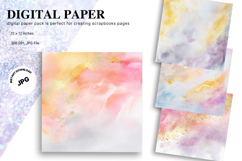 Pastel Agate Marble Texture Background Wallpaper Backdrop Product Image 1