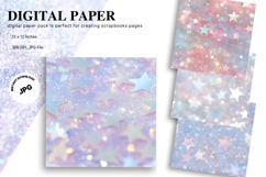 silver glitter Background Wallpaper Sparkles Digital Paper_8 Product Image 1