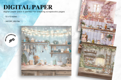 Christmas Scene Background Winter Snow Wallpaper Backdrop_21 Product Image 1