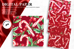 Christmas Ornament Pattern Background Digital Paper Product Image 1