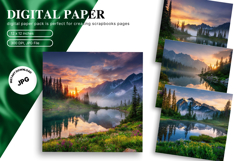 Snow Forest Background Christmas Pine Tree Wallpaper_14 Product Image 1