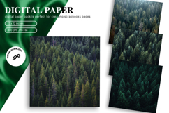Snow Forest Background Christmas Pine Tree Wallpaper_42 Product Image 1