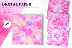 Pink Tie dye Texture Background Wallpaper Digital Paper Product Image 1