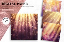 gold glitter Background Wallpaper Sparkles Digital Paper_1 Product Image 1