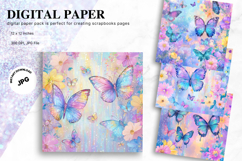 Butterfly Background Wallpaper Digital Paper Seamless Patter Product Image 1