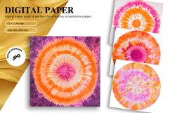 Rainbow Tie dye Texture Background Wallpaper Digital Paper50 Product Image 1