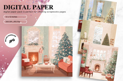 Christmas Window Background Winter Snow Wallpaper Backdrop Product Image 1