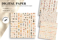 Boho Background Pattern Digital Paper Wallpaper Scrapbook_4 Product Image 1