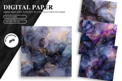 Purple Agate Marble Texture Background Wallpaper Backdrops Product Image 1