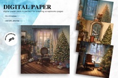 Christmas Window Background Winter Snow Wallpaper Backdrop Product Image 1