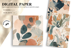 Boho Background Pattern Digital Paper Wallpaper Scrapbook_2 Product Image 1