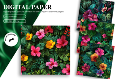 Tropical Leaves Background Monstera Wallpaper Backdrop_28 Product Image 1