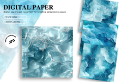 Blue Marble Texture Background Wallpaper Backdrops Product Image 1