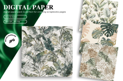 Tropical Leaves Background Monstera Wallpaper Backdrop_31 Product Image 1
