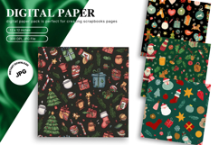 Christmas Ornament Background Seamless Pattern Gift Wrap_25 Product Image 1