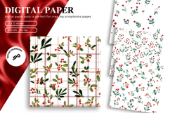 Christmas Ornament Background Seamless Pattern Gift Wrap_41 Product Image 1