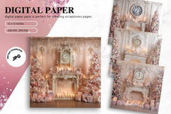 Christmas Scene Background Winter Snow Wallpaper Backdrop_16 Product Image 1