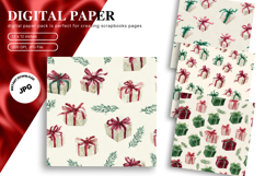 Gift Box Christmas Background Seamless Pattern Gift Wrap_5 Product Image 1