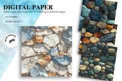 Stone Texture Background Wall Art Backdrop Rock Wallpaper_37 Product Image 1