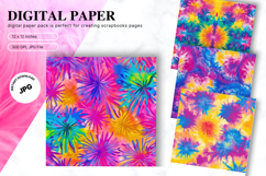 Rainbow Tie dye Texture Background Wallpaper Digital Paper48 Product Image 1