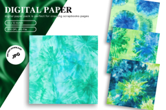 Blue Tie dye Texture Background Wallpaper Digital Paper Product Image 1