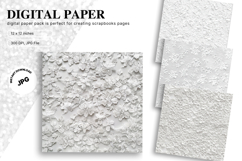 Flower Pattern Background Wallpaper Digital Paper_15 Product Image 1