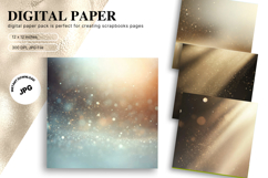 gold glitter Background Wallpaper Sparkles Digital Paper_19 Product Image 1