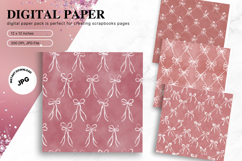 Bow Ribbon Background Bow Digital Paper Pattern Wallpaper_6 Product Image 1