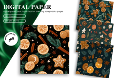 Christmas House Background Seamless Pattern Gift Wrap_6 Product Image 1