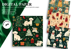 Christmas Ornament Background Seamless Pattern Gift Wrap_19 Product Image 1
