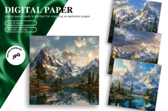 Snow Forest Background Christmas Pine Tree Wallpaper_7 Product Image 1
