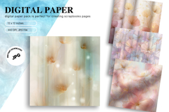 Flower Background Digital Paper Wallpaper Backdrop_14 Product Image 1