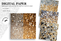 gold glitter Background Wallpaper Sparkles Digital Paper_2 Product Image 1
