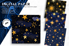 Blue Snowflake Bokeh Sparkle Christmas Background Backdrop Product Image 1
