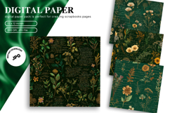 Flower Pattern Background Wallpaper Digital Paper_76 Product Image 1