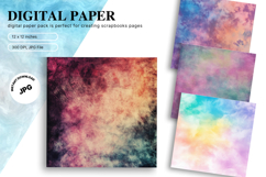 Rainbow Tie dye Texture Background Wallpaper Digital Paper Product Image 1